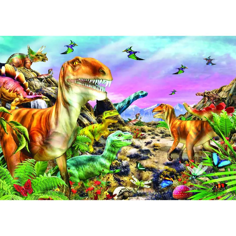 Dinosaur Land super puzzle 104 kosov fotografija izdelka