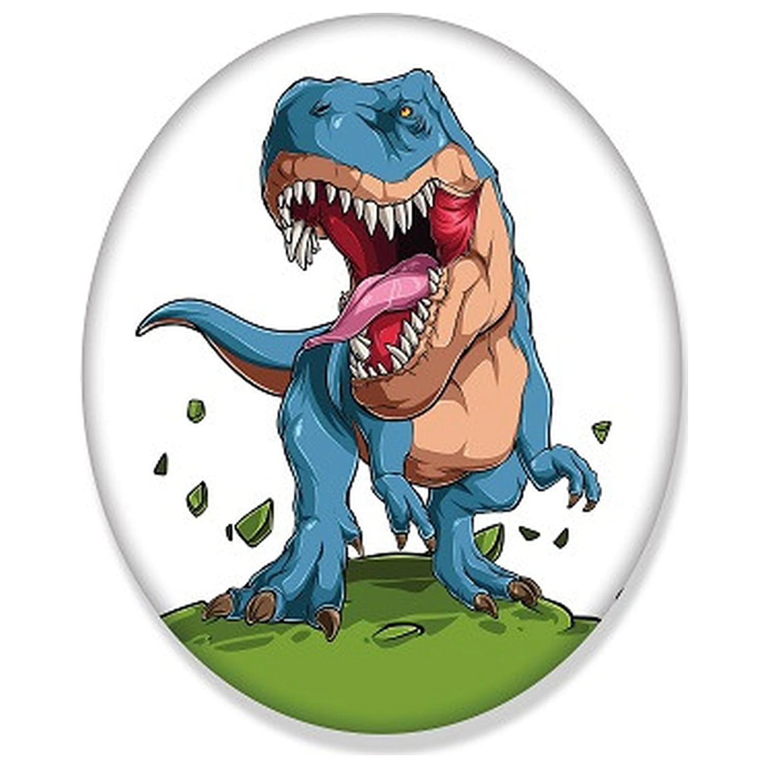 Dinosaur Attack oblikovana blazina, dekorativna blazina 35 cm fotografija izdelka