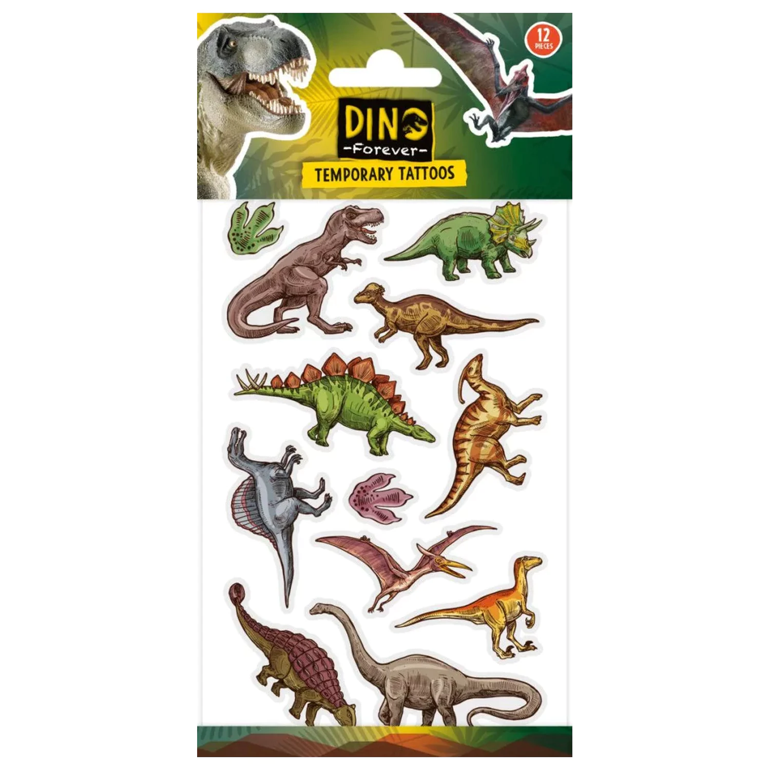 Dinosaur Legends tetovaže 12-delni fotografija izdelka
