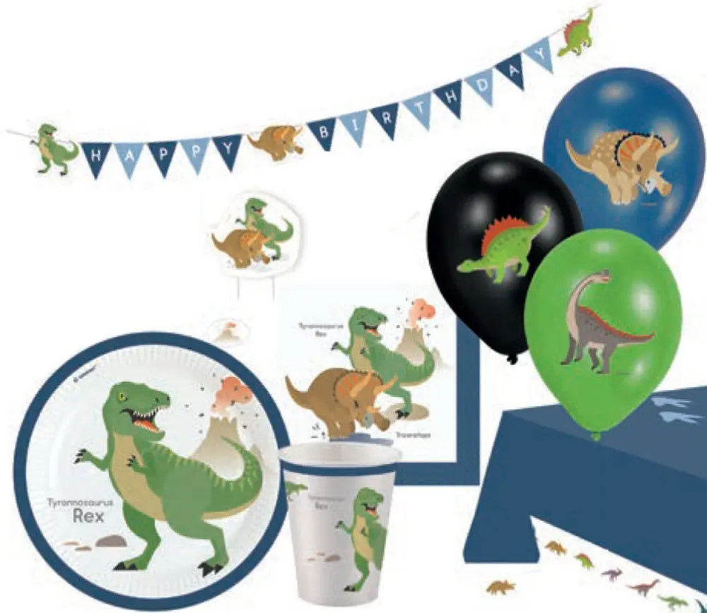 Komplet za dinozaver zabavo 45 kosov fotografija izdelka