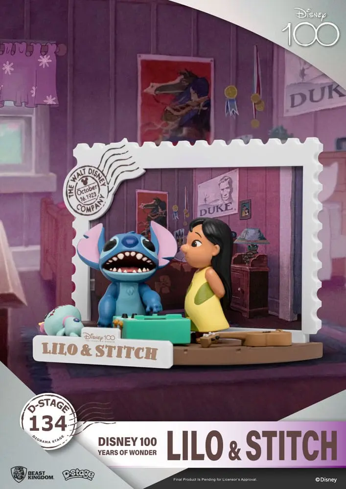 Disney 100 Years of Wonder D-Stage PVC Diorama Lilo &amp; Stitch 10 cm fotografija izdelka