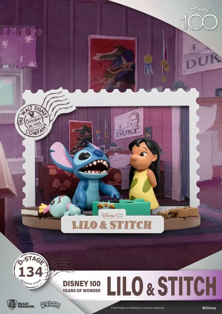Disney 100 Years of Wonder D-Stage PVC Diorama Lilo &amp; Stitch 10 cm fotografija izdelka