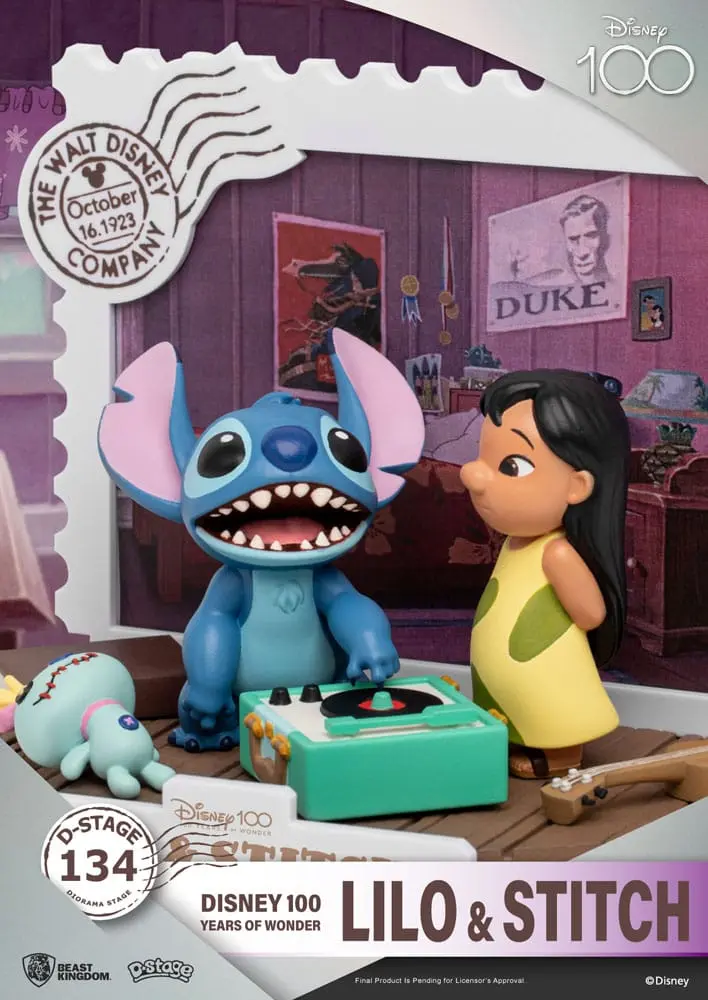 Disney 100 Years of Wonder D-Stage PVC Diorama Lilo &amp; Stitch 10 cm fotografija izdelka