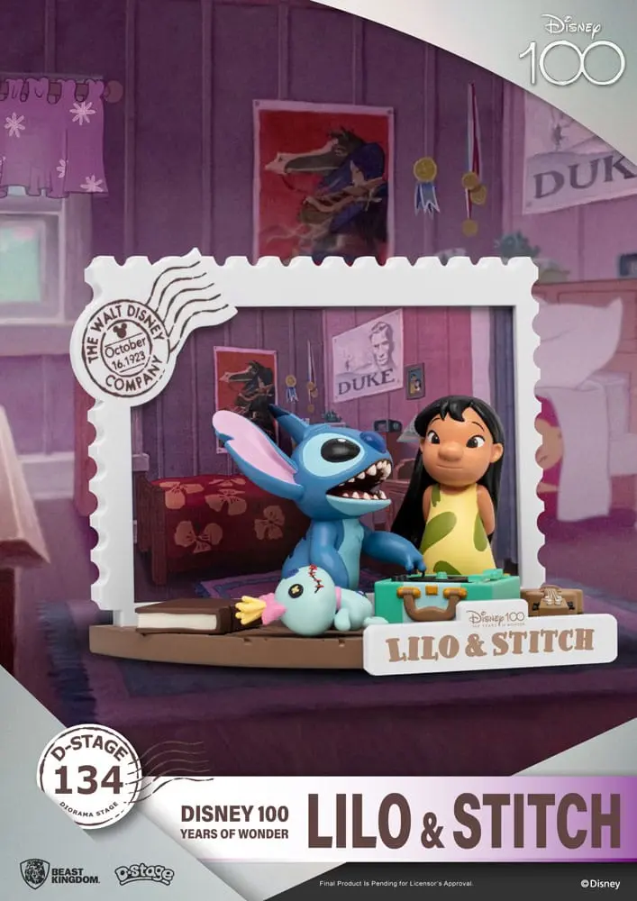 Disney 100 Years of Wonder D-Stage PVC Diorama Lilo &amp; Stitch 10 cm fotografija izdelka