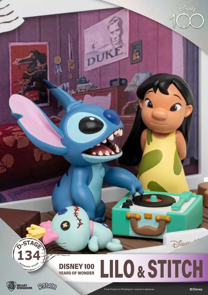 Disney 100 Years of Wonder D-Stage PVC Diorama Lilo &amp; Stitch 10 cm fotografija izdelka