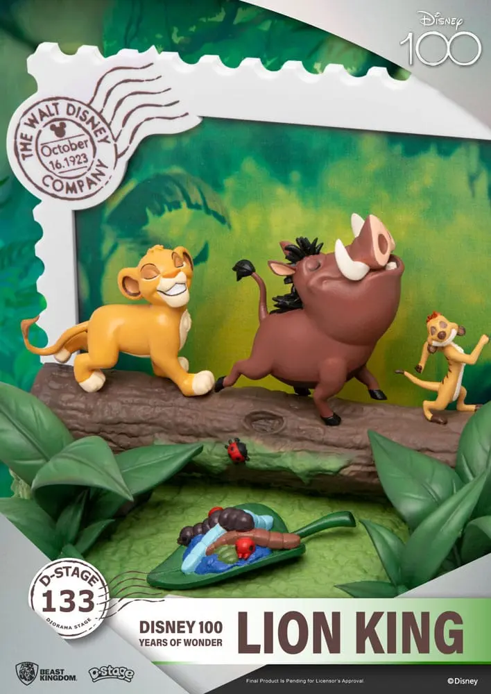 Disney 100 Years of Wonder D-Stage PVC Diorama Levji Kralj 10 cm fotografija izdelka