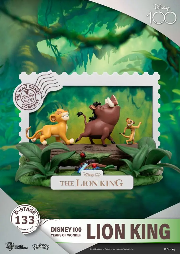 Disney 100 Years of Wonder D-Stage PVC Diorama Levji Kralj 10 cm fotografija izdelka