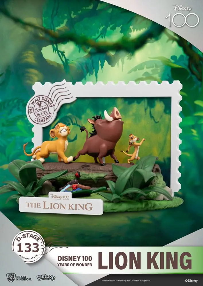 Disney 100 Years of Wonder D-Stage PVC Diorama Levji Kralj 10 cm fotografija izdelka
