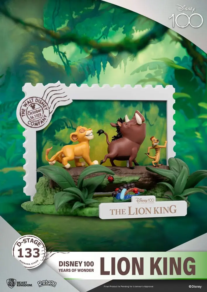 Disney 100 Years of Wonder D-Stage PVC Diorama Levji Kralj 10 cm fotografija izdelka
