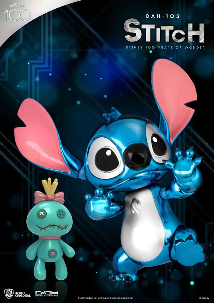 Disney 100 Years of Wonder Dynamic 8ction Heroes Akcijska figura 1/9 Stitch (Lilo & Stitch) 16 cm fotografija izdelka