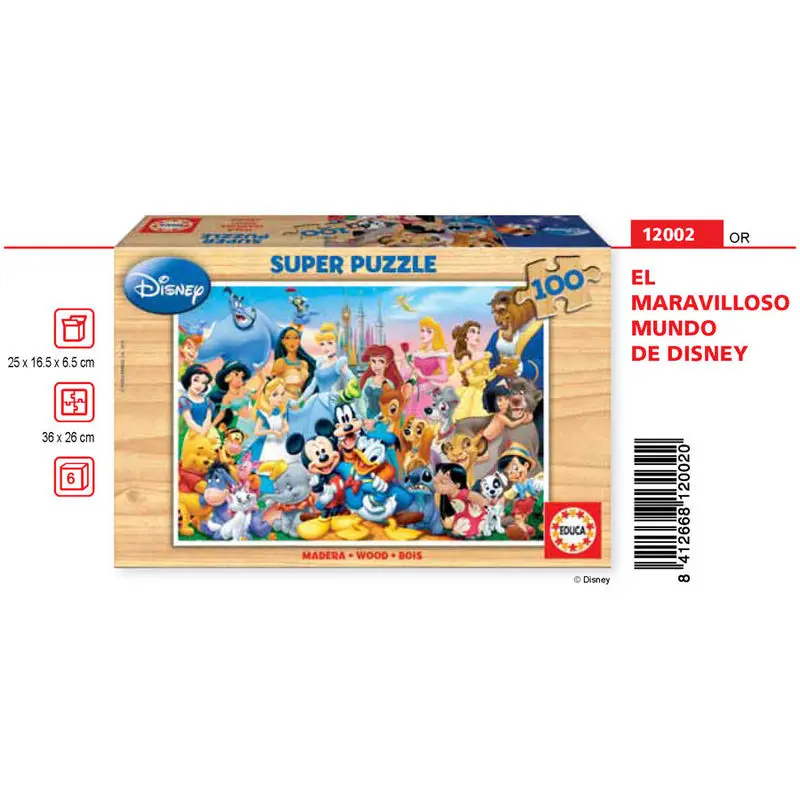 Disney The Wonderful World of Disney puzzle 100 kosov fotografija izdelka