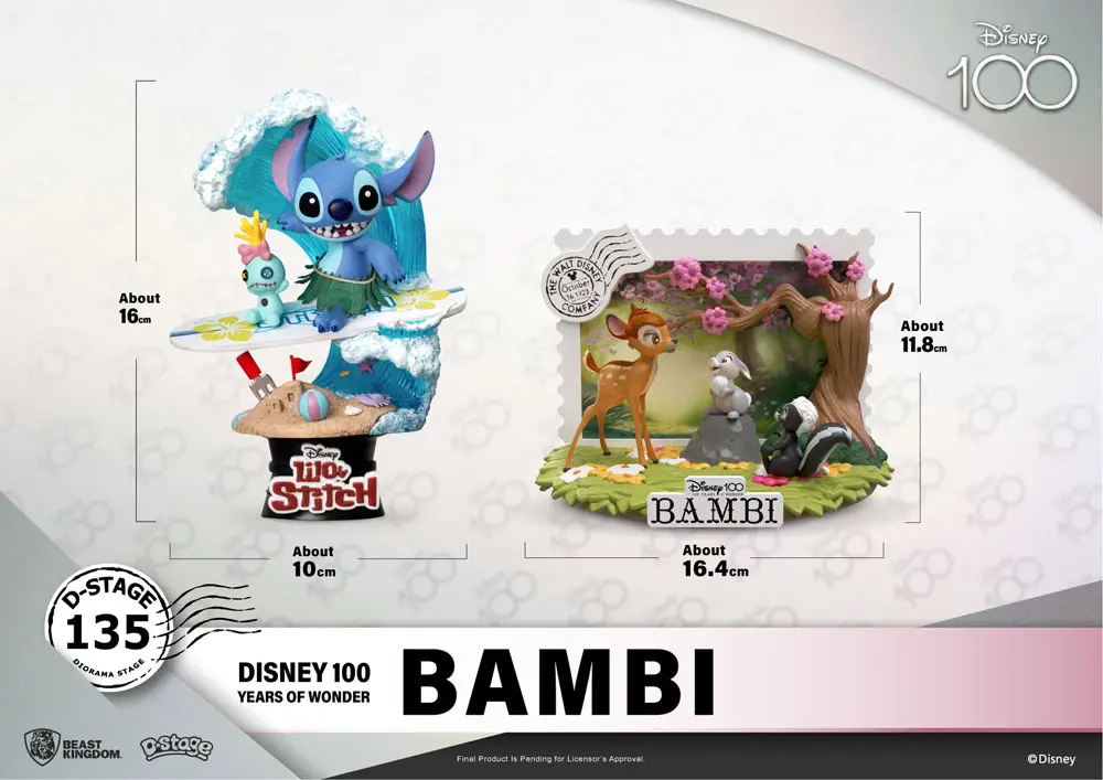 Disney 100. obletnica D-Stage PVC Diorama Bambi 12 cm fotografija izdelka
