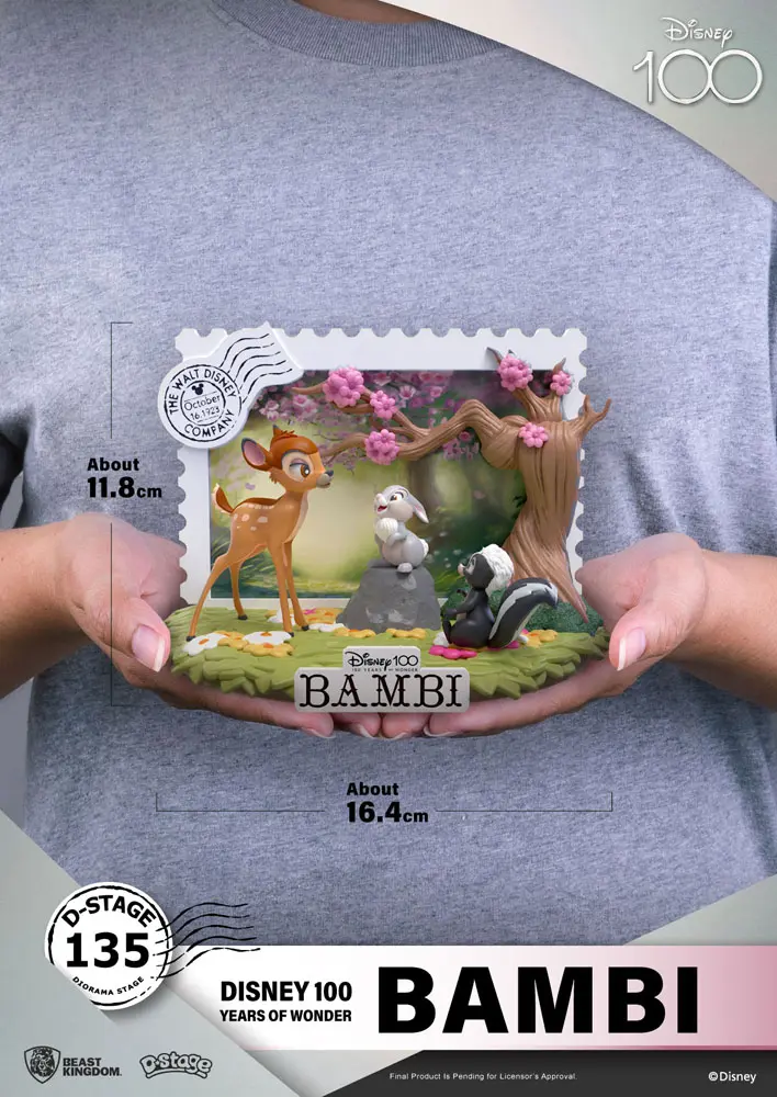 Disney 100. obletnica D-Stage PVC Diorama Bambi 12 cm fotografija izdelka