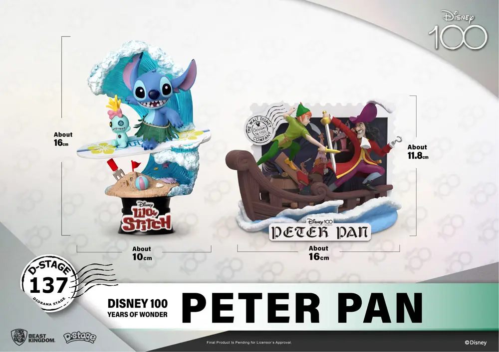 Disney 100th Anniversary D-Stage PVC Diorama Peter Pan 12 cm fotografija izdelka