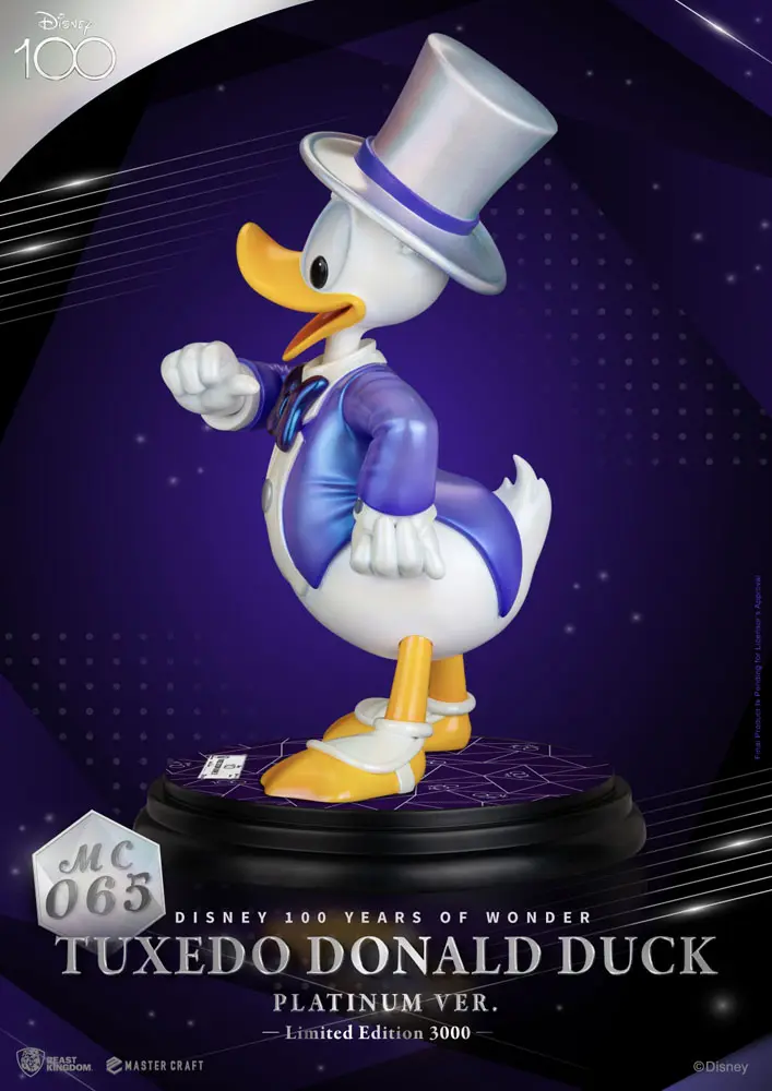 Disney 100th Master Craft Kip Smoking Donald Duck (Platinum Ver.) fotografija izdelka