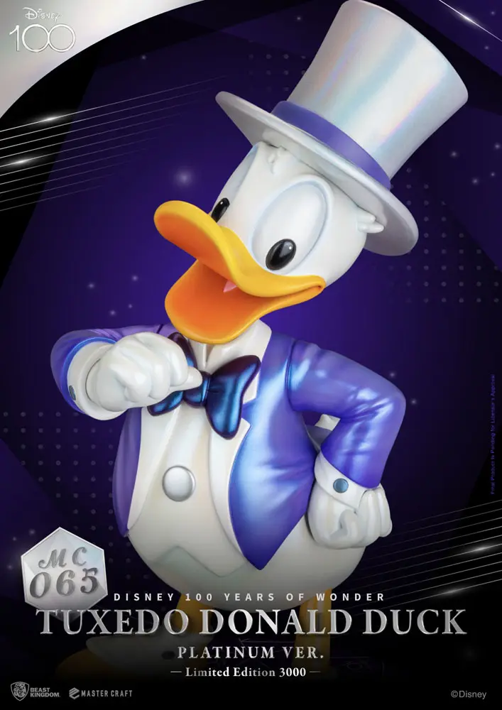 Disney 100th Master Craft Kip Smoking Donald Duck (Platinum Ver.) fotografija izdelka