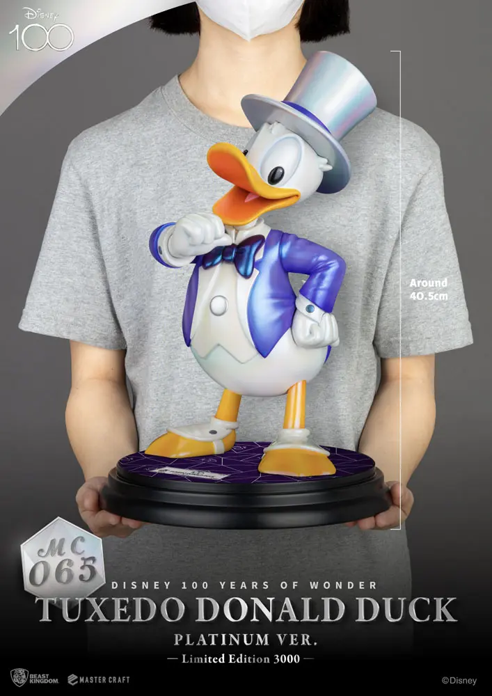 Disney 100th Master Craft Kip Smoking Donald Duck (Platinum Ver.) fotografija izdelka