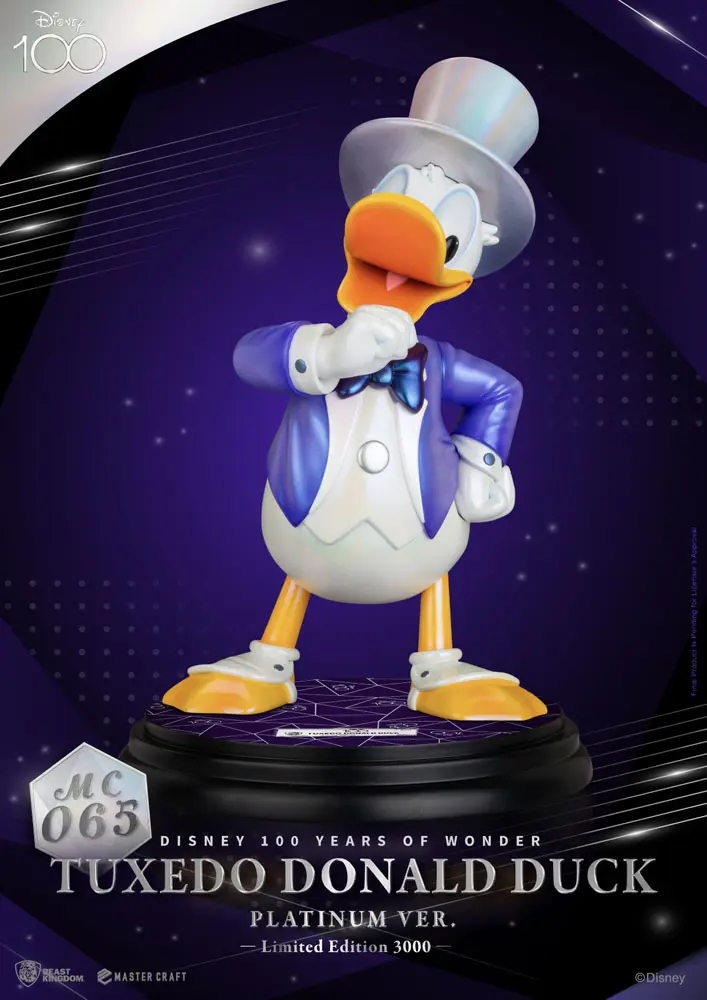 Disney 100th Master Craft Kip Smoking Donald Duck (Platinum Ver.) fotografija izdelka