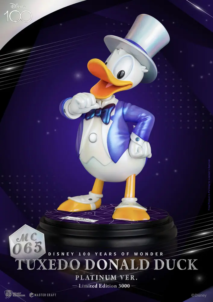 Disney 100th Master Craft Kip Smoking Donald Duck (Platinum Ver.) fotografija izdelka