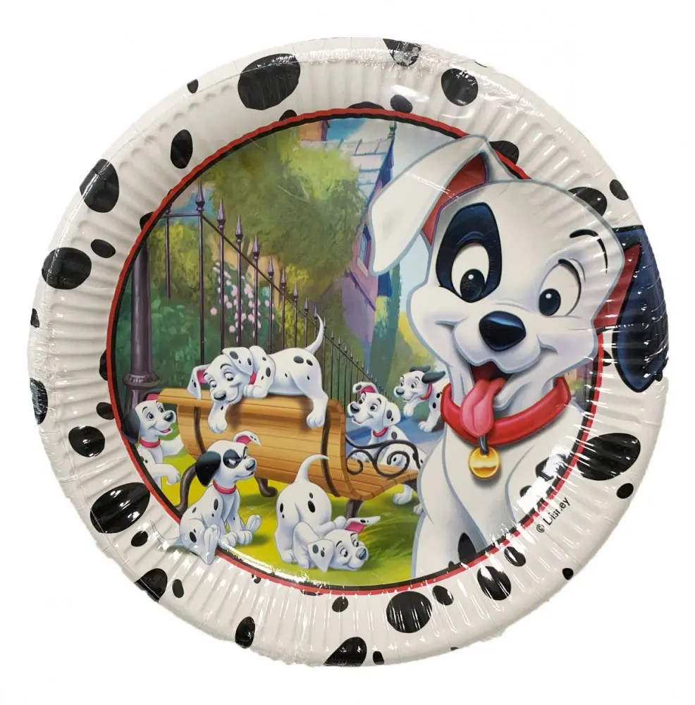 Disney 101 Dalmatians, Puppy papirnati krožniki 8 kosov 23 cm fotografija izdelka