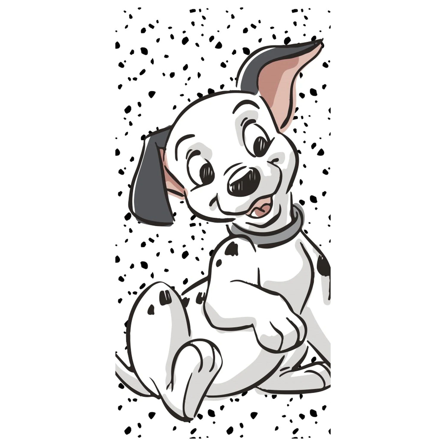 Disney 101 Dalmatians beli brisača 70x140cm fotografija izdelka