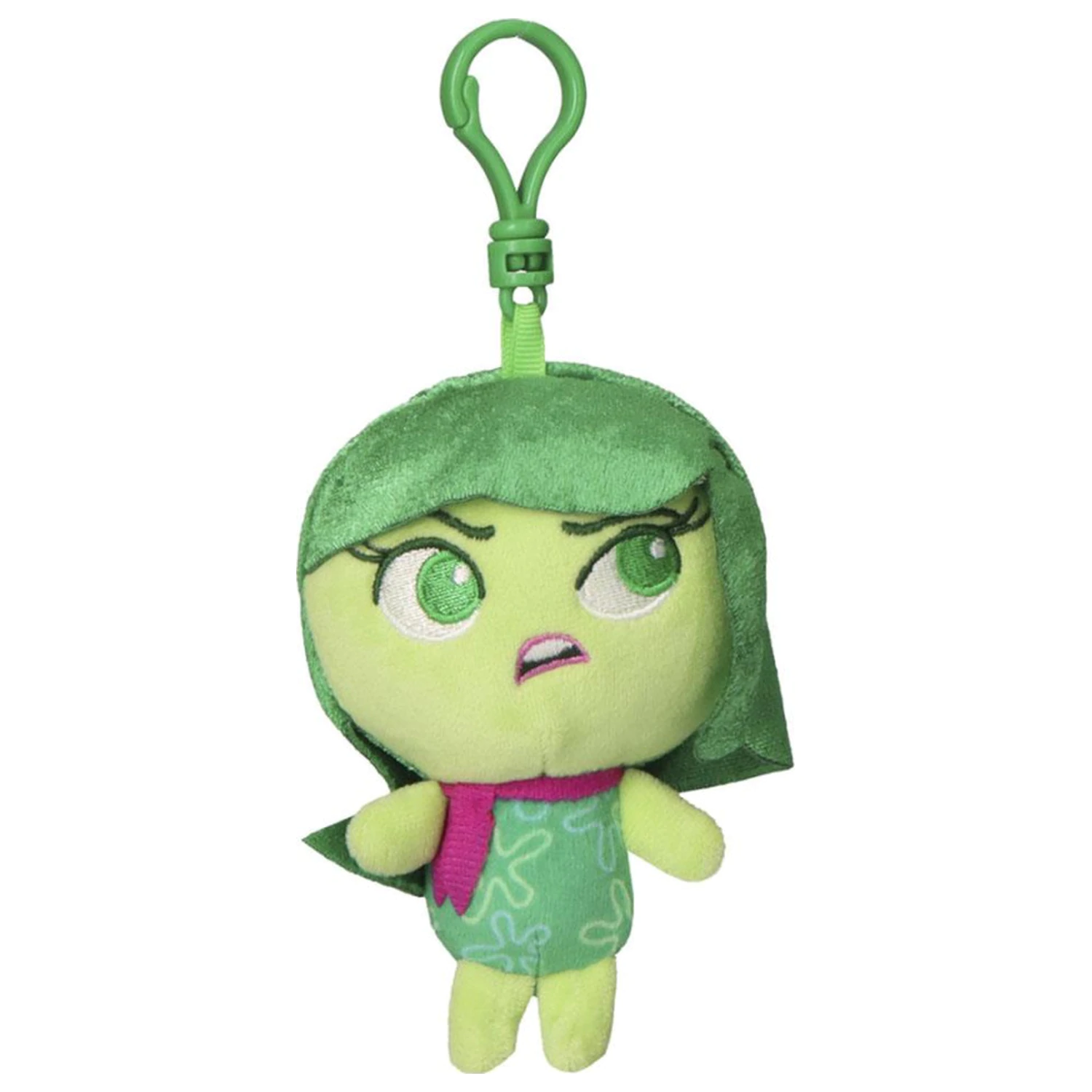 Disney Inside Out Disgust 3D plišasta figura s sponko, obesek za torbo 12 cm fotografija izdelka