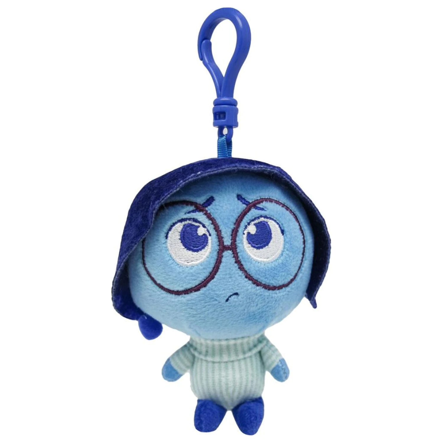 Disney Inside Out Sadness 3D plišasta figura z obešalnikom, obesek za torbo 12 cm fotografija izdelka