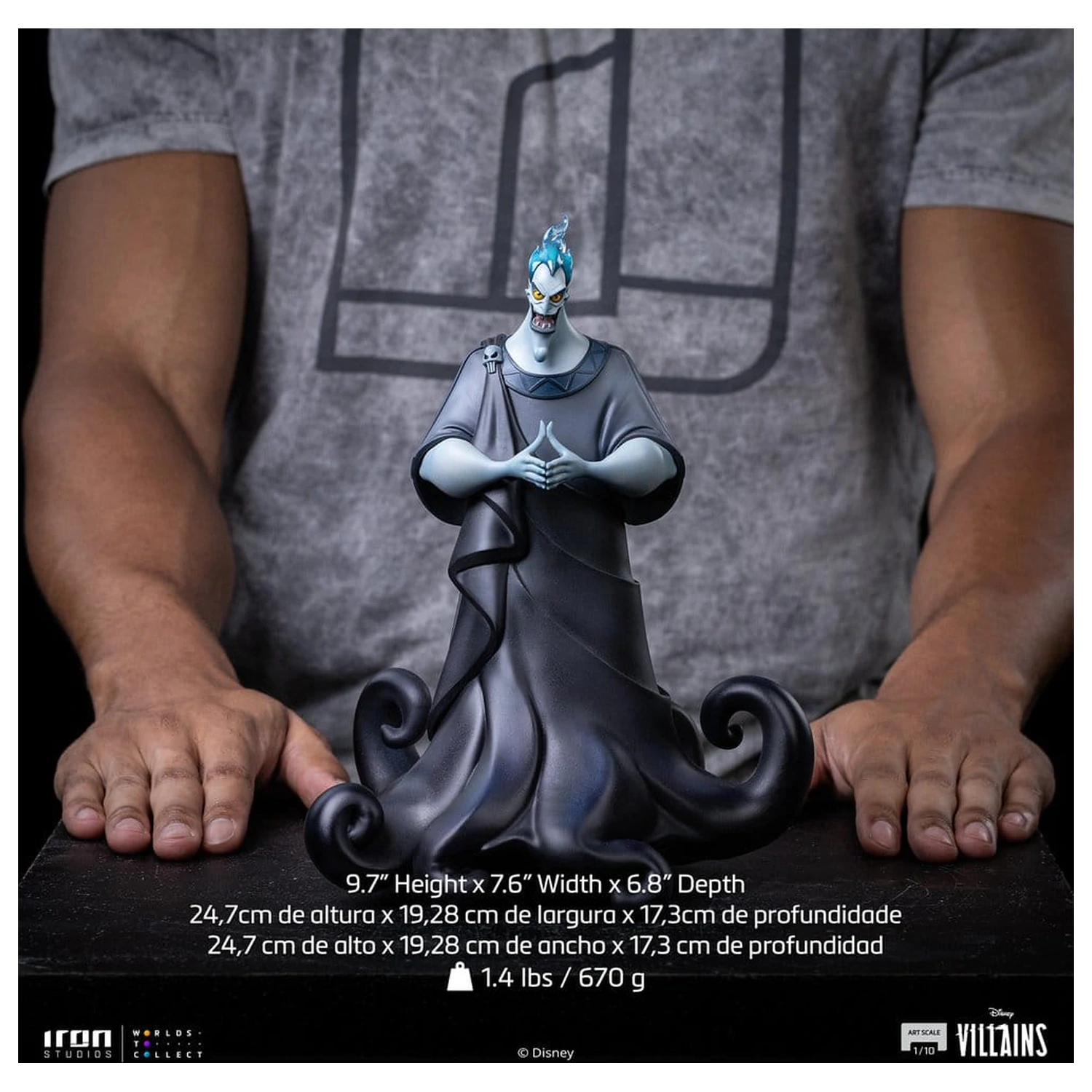 Disney Art Scale Kip 1/10 Hades Regular 25 cm fotografija izdelka