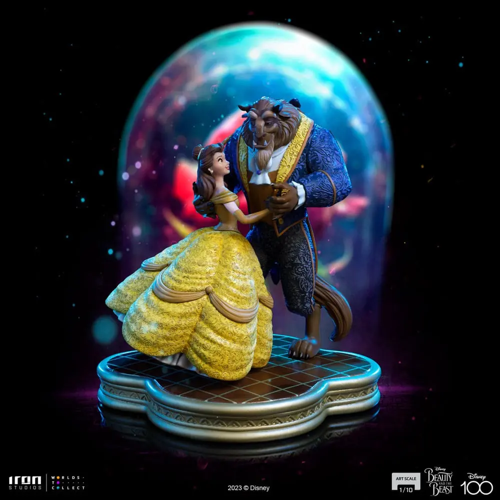 Disney Art Scale Kip 1/10 Lepotica in zver 29 cm fotografija izdelka