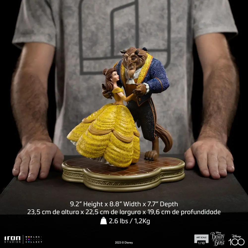 Disney Art Scale Kip 1/10 Lepotica in zver 29 cm fotografija izdelka