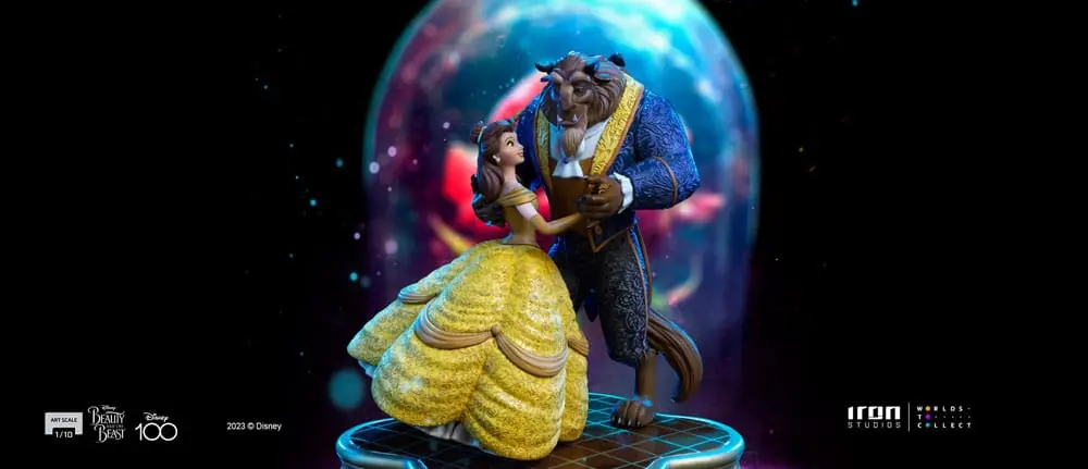 Disney Art Scale Kip 1/10 Lepotica in zver 29 cm fotografija izdelka