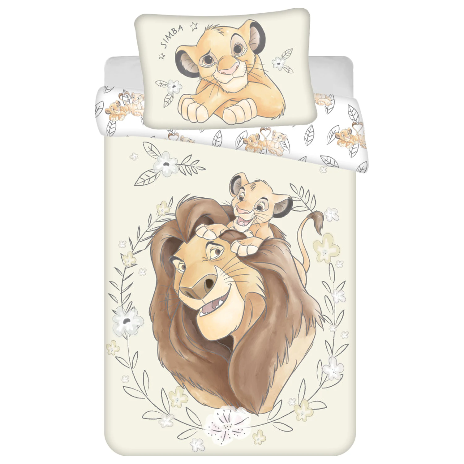 Disney The Lion King Simba Toddler Prešita Odeja Prevleka fotografija izdelka