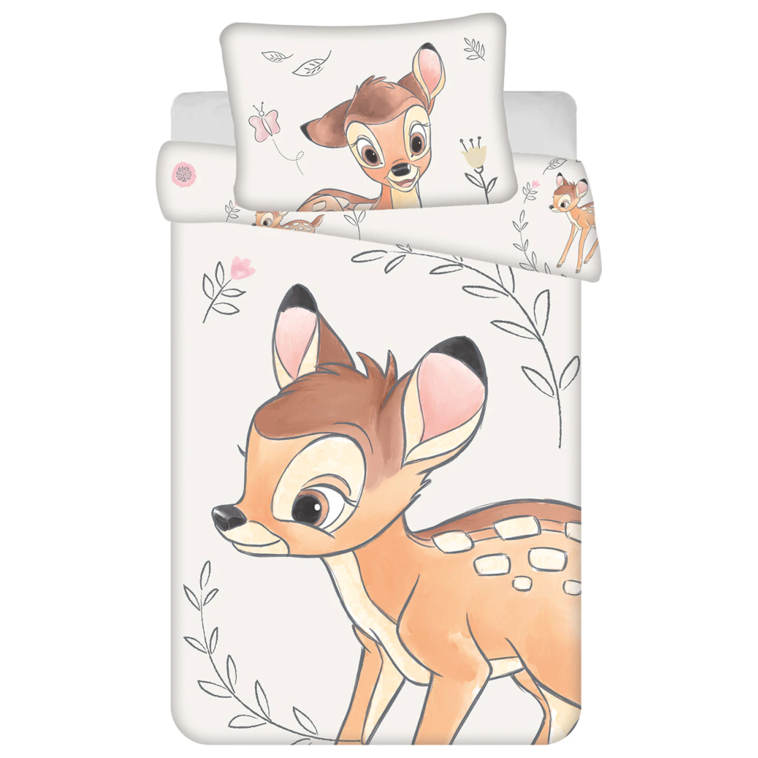 Disney Bambi Beige otroška, predšolska prevleka za odejo fotografija izdelka