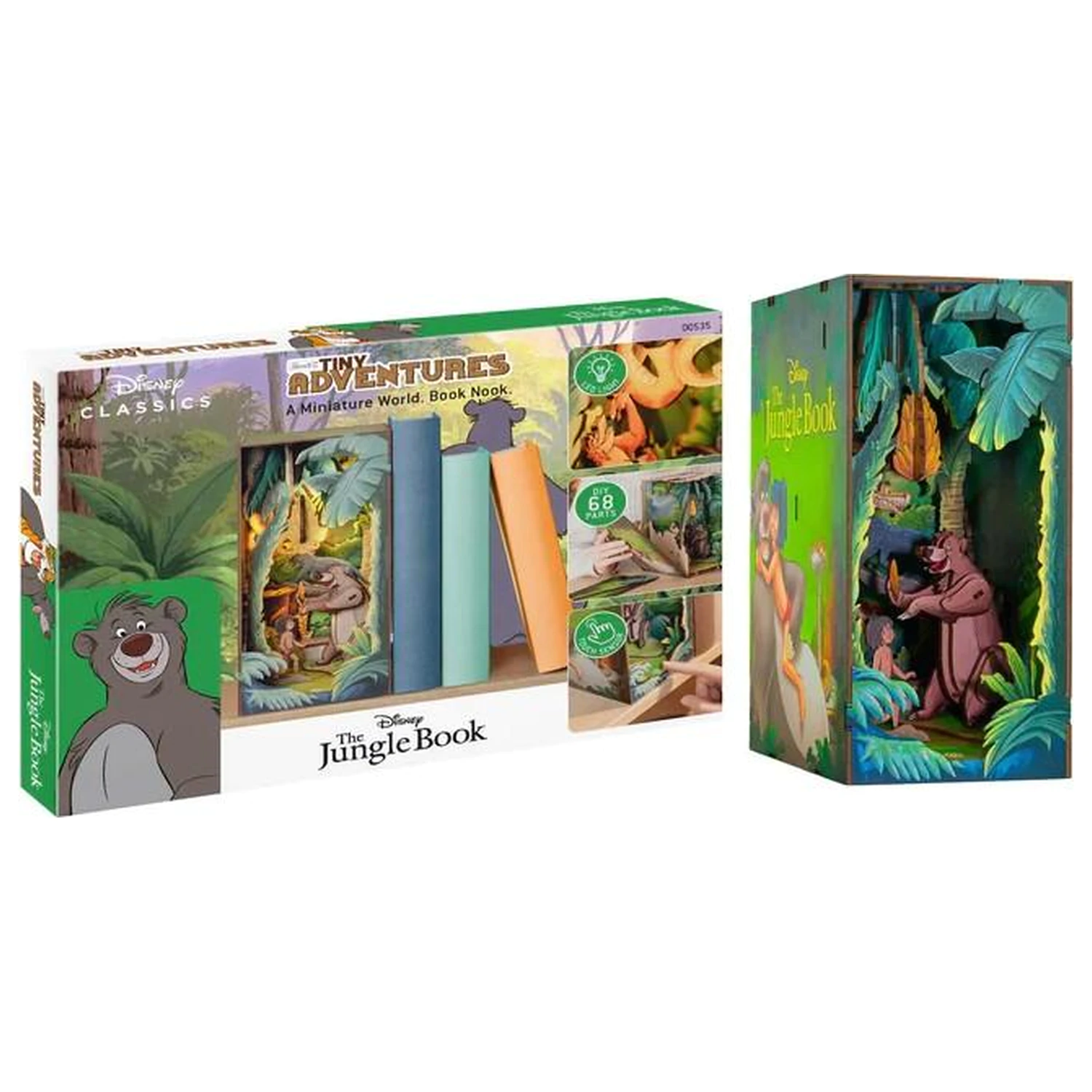 Disney Book Nook Komplet The Jungle Book 68 kos + LED Lučka fotografija izdelka