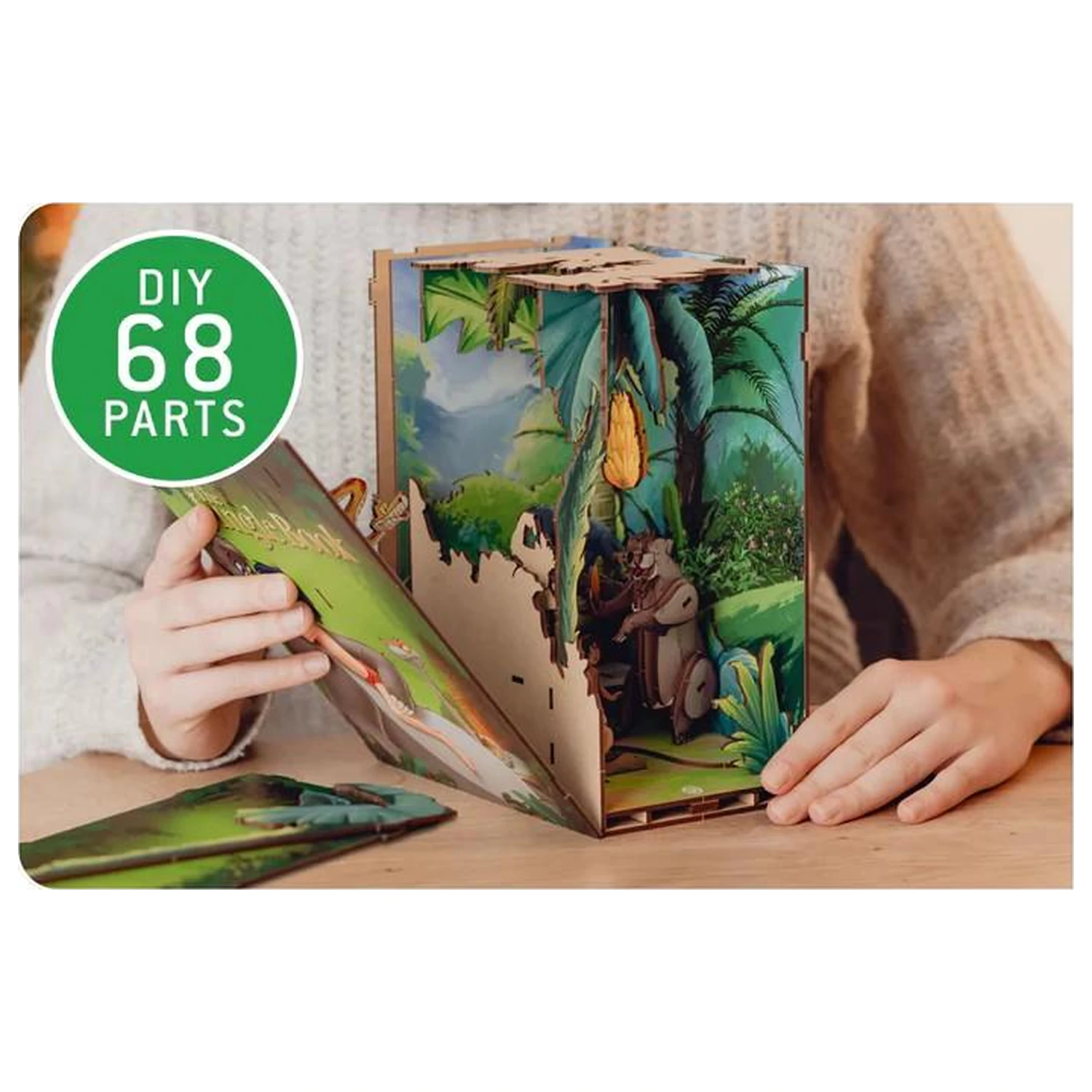 Disney Book Nook Komplet The Jungle Book 68 kos + LED Lučka fotografija izdelka