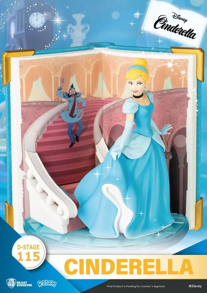 Disney Book Series D-Stage PVC Diorama Pepelka 13 cm fotografija izdelka
