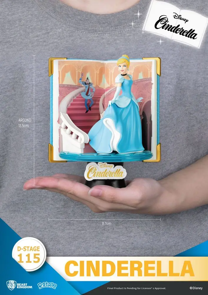 Disney Book Series D-Stage PVC Diorama Pepelka 13 cm fotografija izdelka