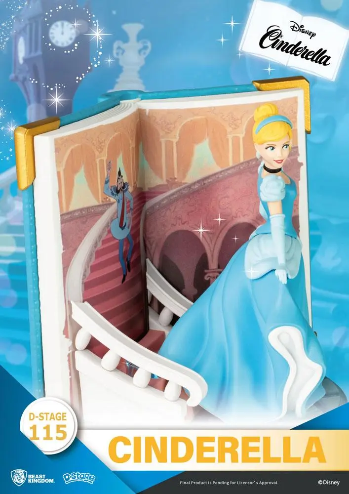 Disney Book Series D-Stage PVC Diorama Pepelka 13 cm fotografija izdelka