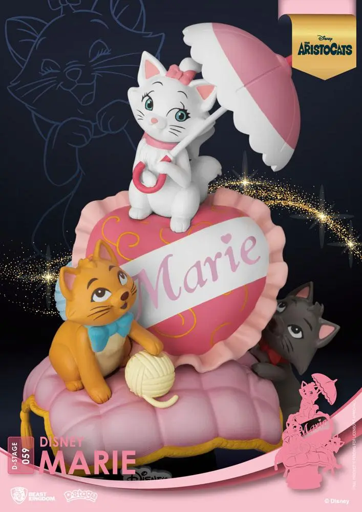 Disney Classic Animation Series D-Stage PVC Diorama Marie 15 cm fotografija izdelka