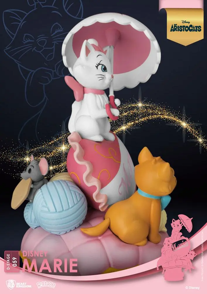Disney Classic Animation Series D-Stage PVC Diorama Marie 15 cm fotografija izdelka