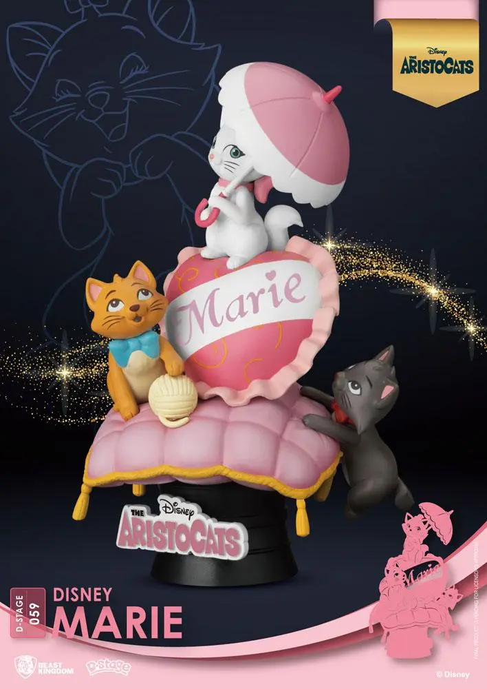 Disney Classic Animation Series D-Stage PVC Diorama Marie 15 cm fotografija izdelka