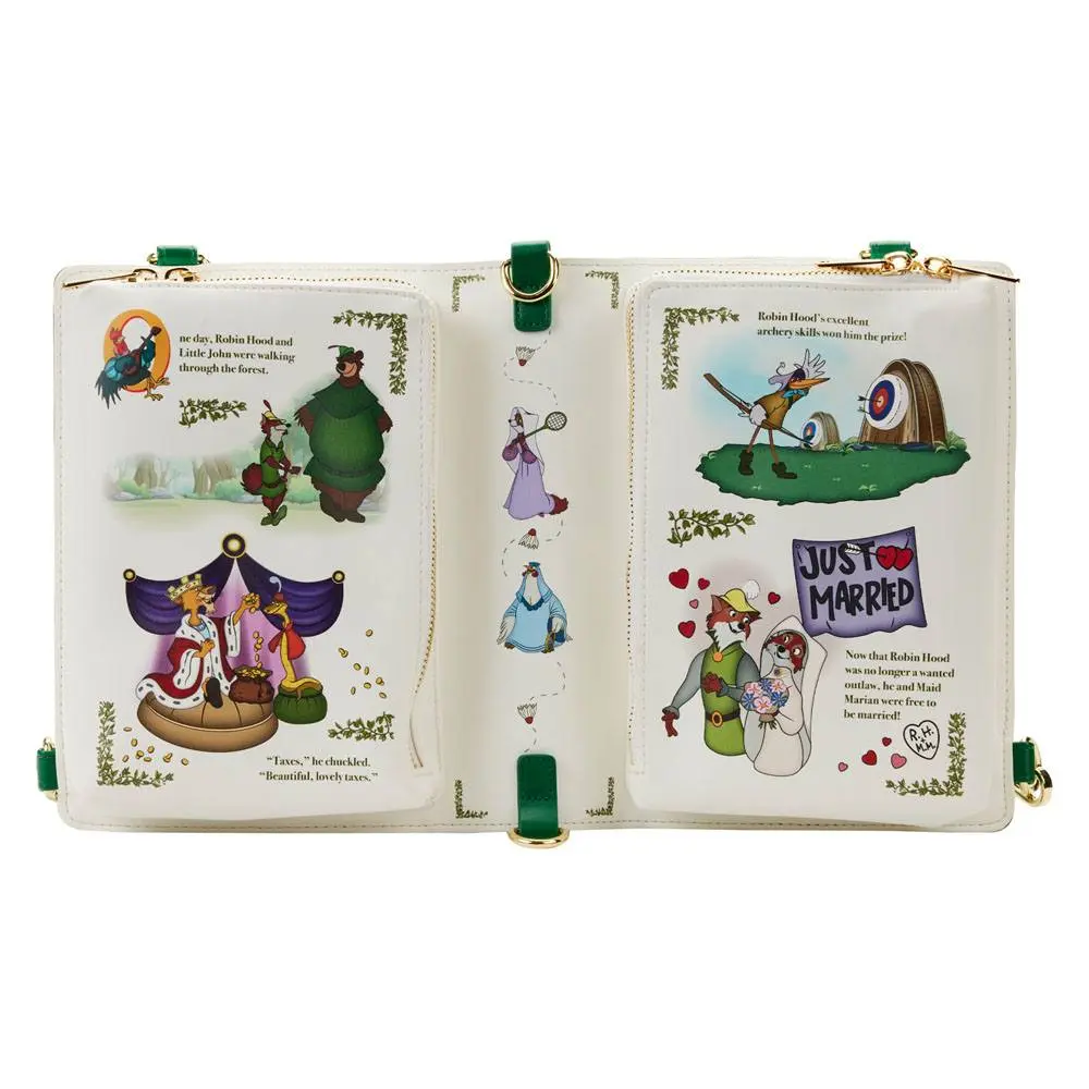 Disney by Loungefly Torba za čez ramo Classic Book Robin Hood fotografija izdelka