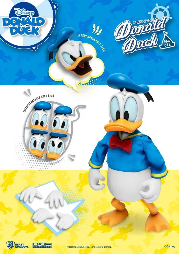Disney Classic Dynamic 8ction Heroes akcijska figura 1/9 Donald Duck Classic Version 16 cm fotografija izdelka