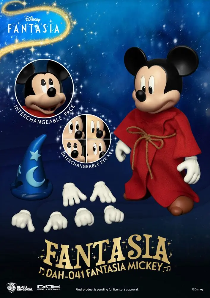 Disney Classic Dynamic 8ction Heroes akcijska figura 1/9 Mickey Fantasia 21 cm fotografija izdelka