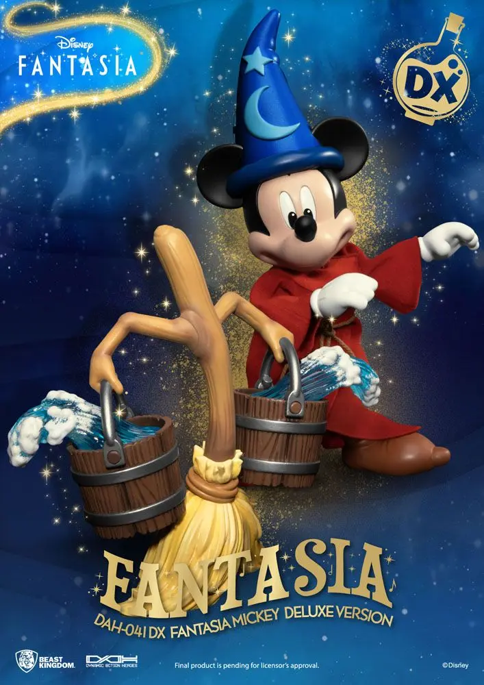 Disney Classic Dynamic 8ction Heroes akcijska figura 1/9 Mickey Fantasia Deluxe Version 21 cm fotografija izdelka