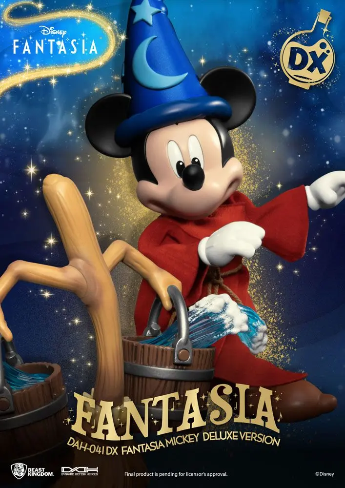 Disney Classic Dynamic 8ction Heroes akcijska figura 1/9 Mickey Fantasia Deluxe Version 21 cm fotografija izdelka