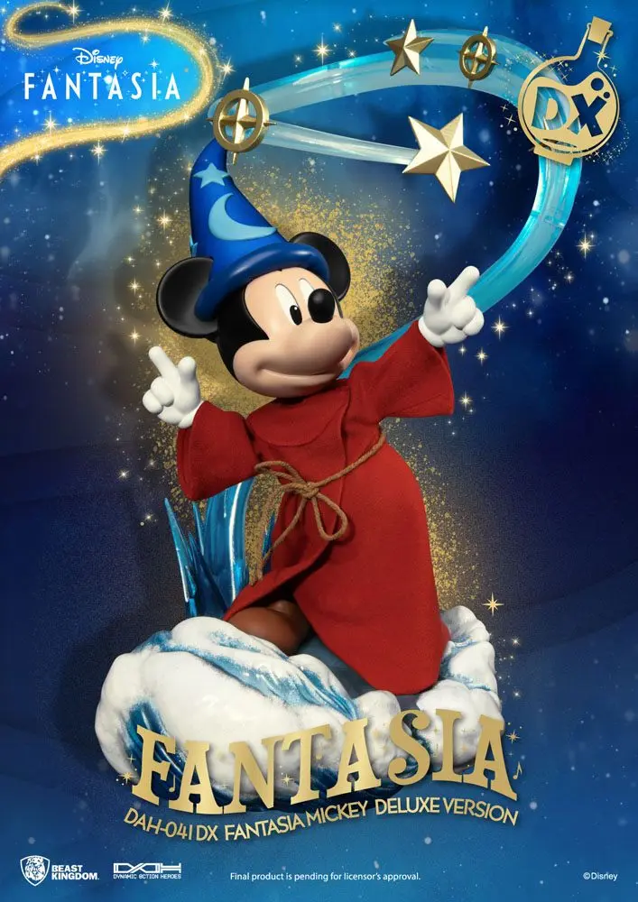 Disney Classic Dynamic 8ction Heroes akcijska figura 1/9 Mickey Fantasia Deluxe Version 21 cm fotografija izdelka