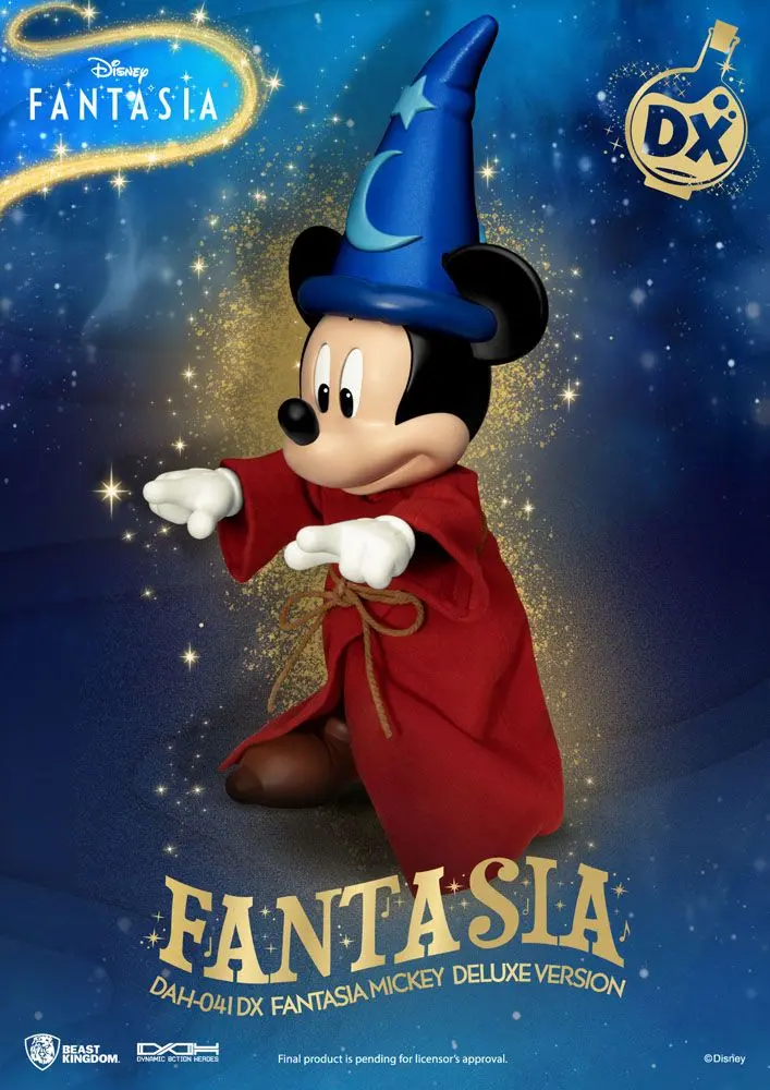 Disney Classic Dynamic 8ction Heroes akcijska figura 1/9 Mickey Fantasia Deluxe Version 21 cm fotografija izdelka