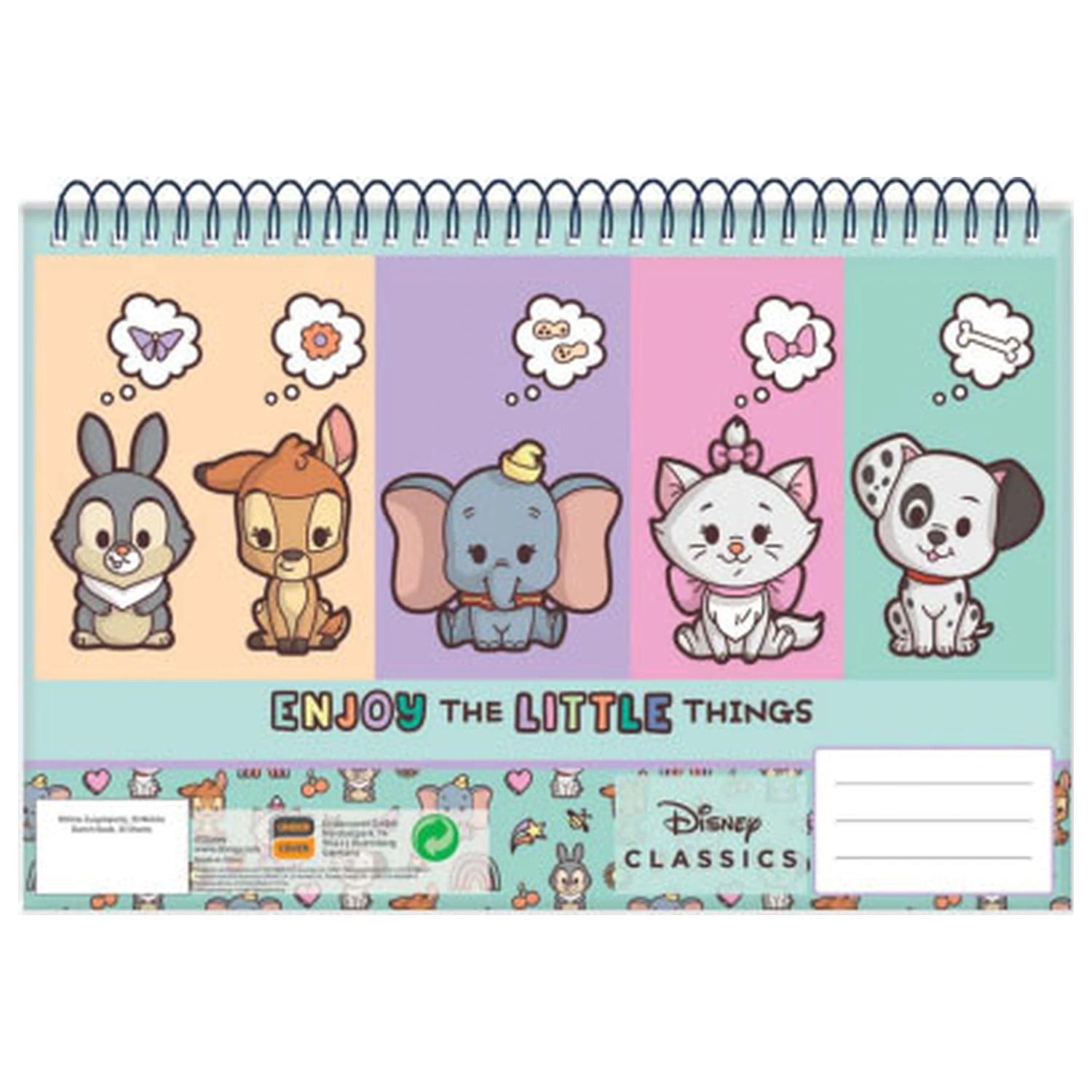 Disney Classics Animals A/4 spiralni skicirni blok, 30 listov fotografija izdelka