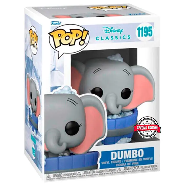 Disney Classics POP! Vinyl Figurica Dumbo in kopalna kad, Exkluzivno 9 cm fotografija izdelka